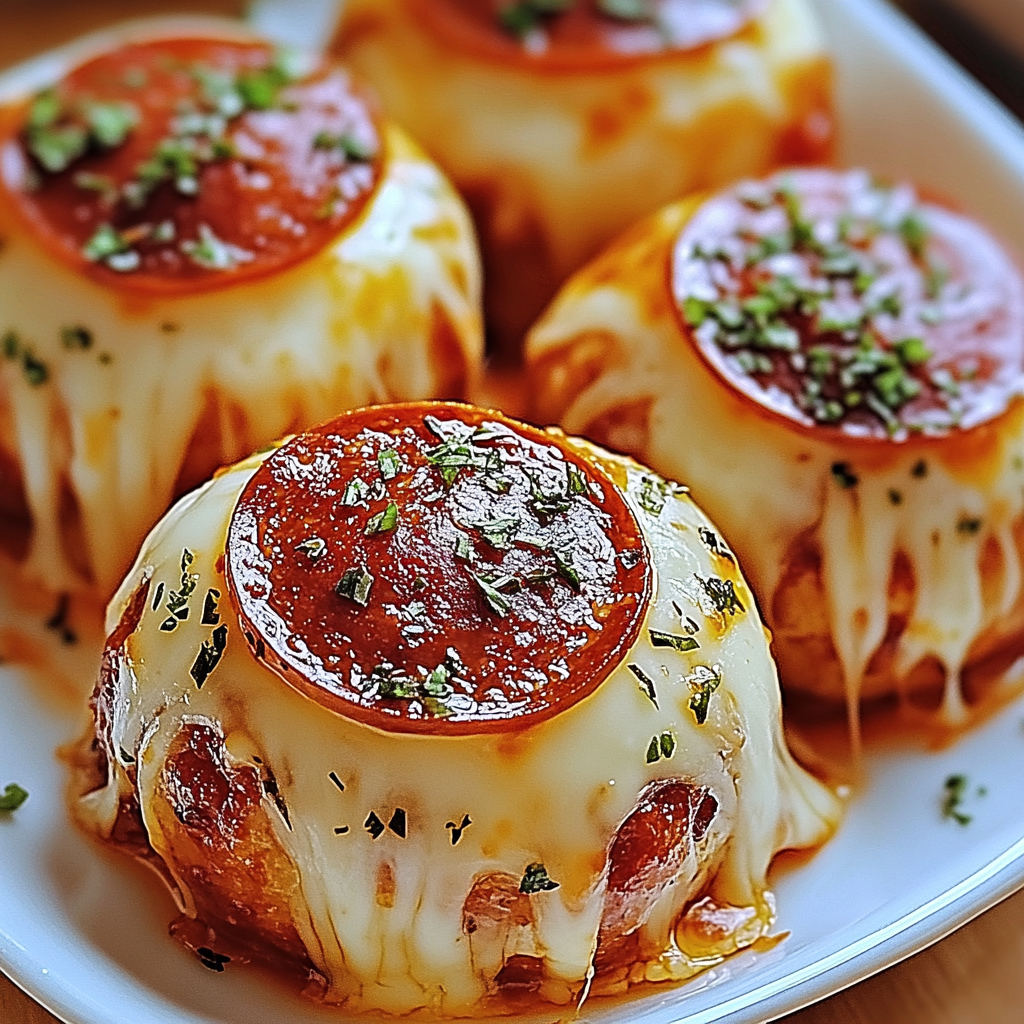Cheesy pepperoni Pizza Bombs