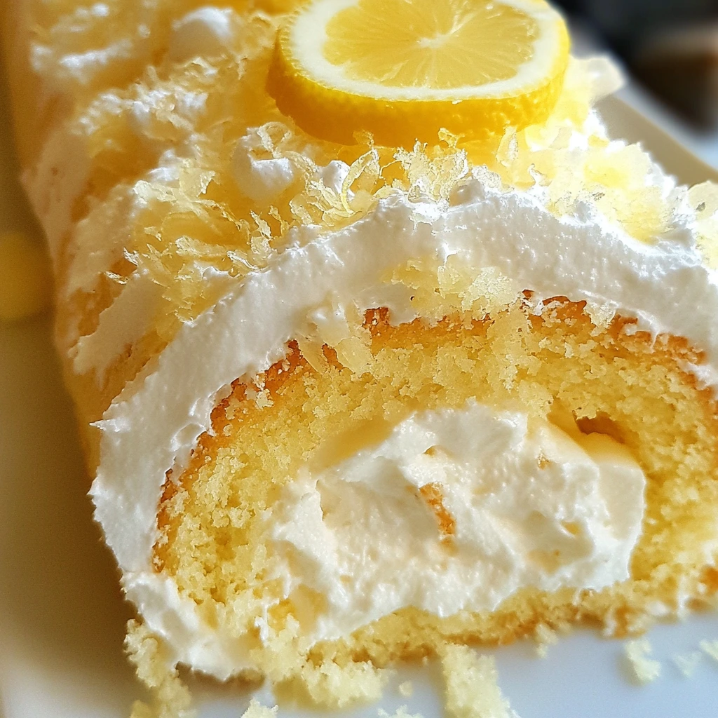 BEST RECIPE For Velvet Lemon Cream Roll Cake